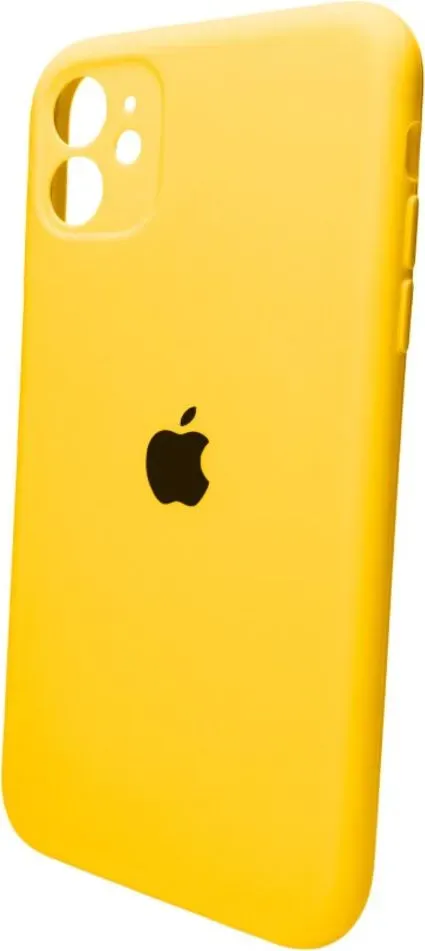 Чехол-накладка Silicone Full Case AA Camera Protect для Apple iPhone 11 круглый 56,Sunny Yellow