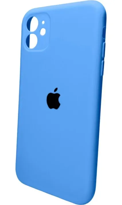 Чехол-накладка Silicone Full Case AA Camera Protect для Apple iPhone 11 круглый 38,Surf Blue