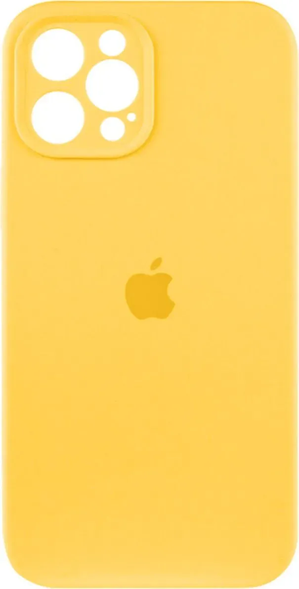 Чехол-накладка Silicone Full Case AA Camera Protect for Apple iPhone 12 Pro 56,Sunny Yellow