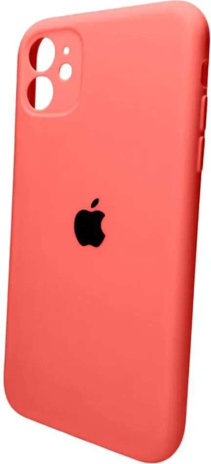 Чохол-накладка Silicone Full Case AA Camera Protect для Apple iPhone 11 круглий 18,Peach