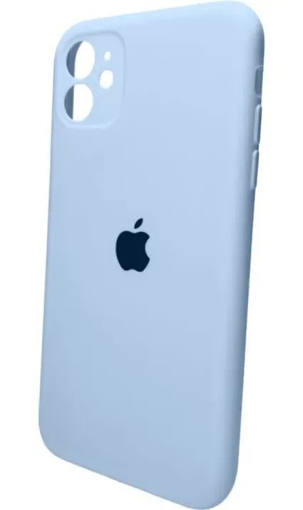Чехол-накладка Silicone Full Case AA Camera Protect для Apple iPhone 11 круглый 27,Mist Blue