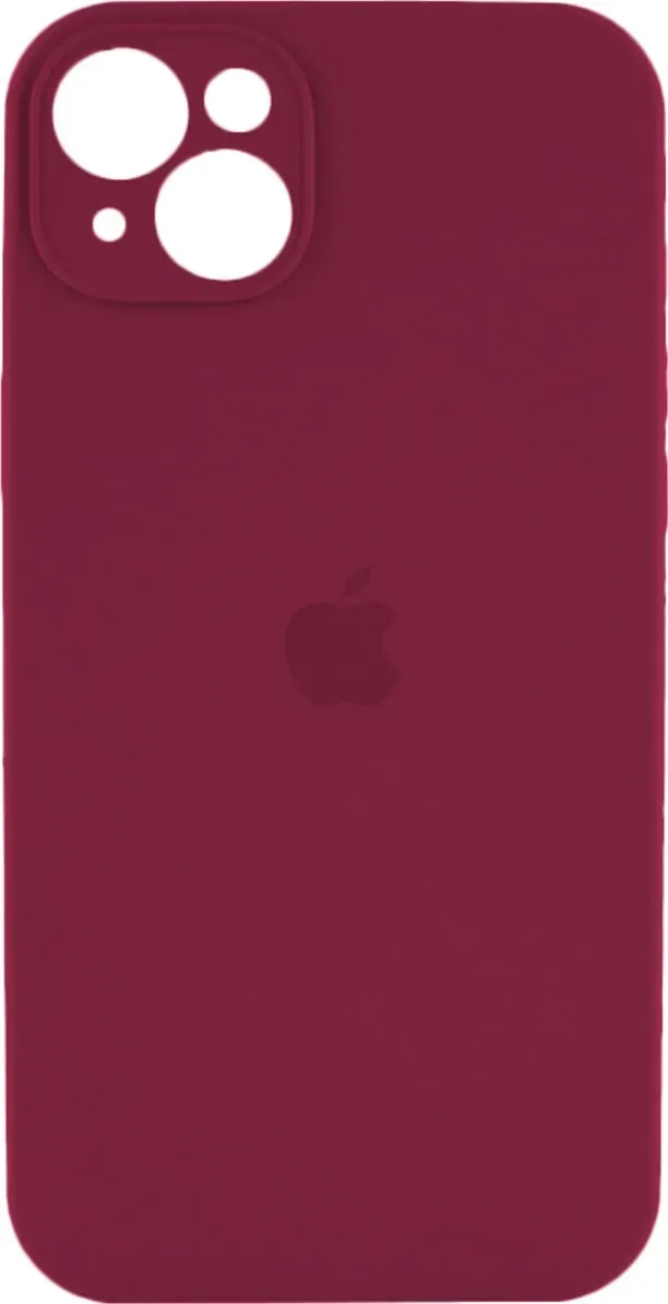 Чехол-накладка Silicone Full Case AA Camera Protect for Apple iPhone 14 47,Plum