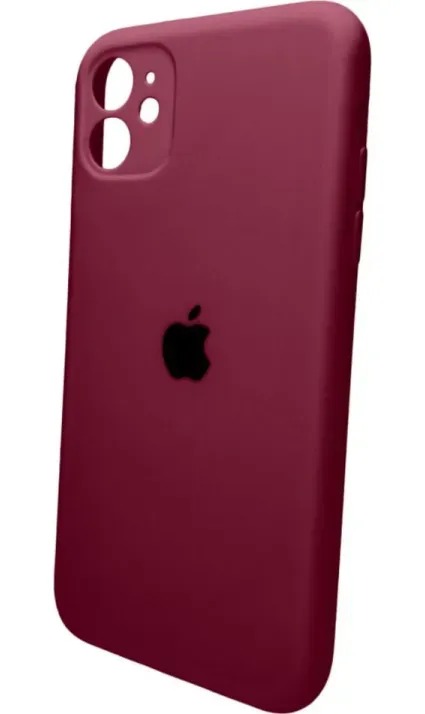 Чехол-накладка Silicone Full Case AA Camera Protect для Apple iPhone 11 круглый 47,Plum