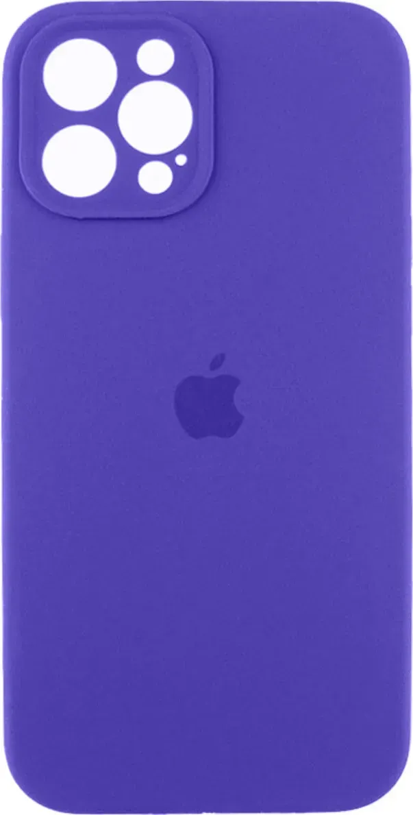 Чохол-накладка Silicone Full Case AA Camera Protect for Apple iPhone 12 Pro Max 22,Dark Purple