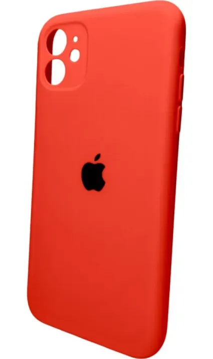 Чохол-накладка Silicone Full Case AA Camera Protect for Apple iPhone 11 Pro Max кругл 11,Red