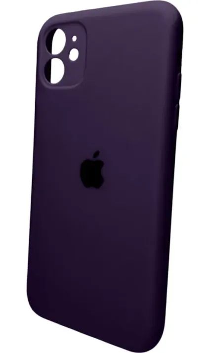 Чехол-накладка Silicone Full Case AA Camera Protect для Apple iPhone 11 кругл 59,Berry Purple