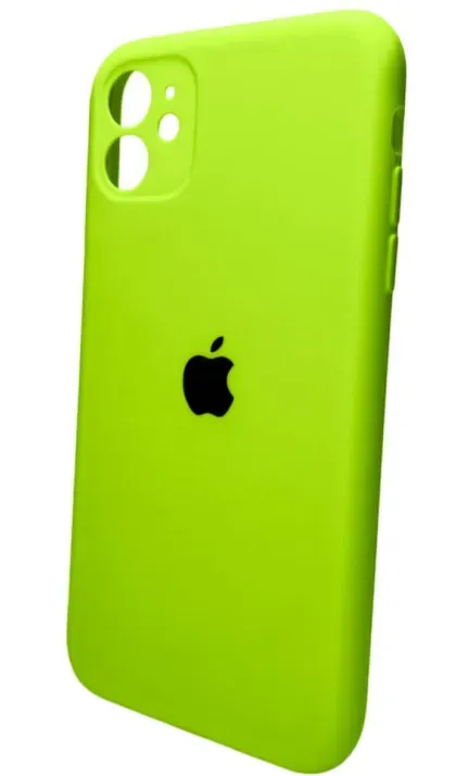 Чохол-накладка Silicone Full Case AA Camera Protect for Apple iPhone 11 кругл 24,Shiny Green