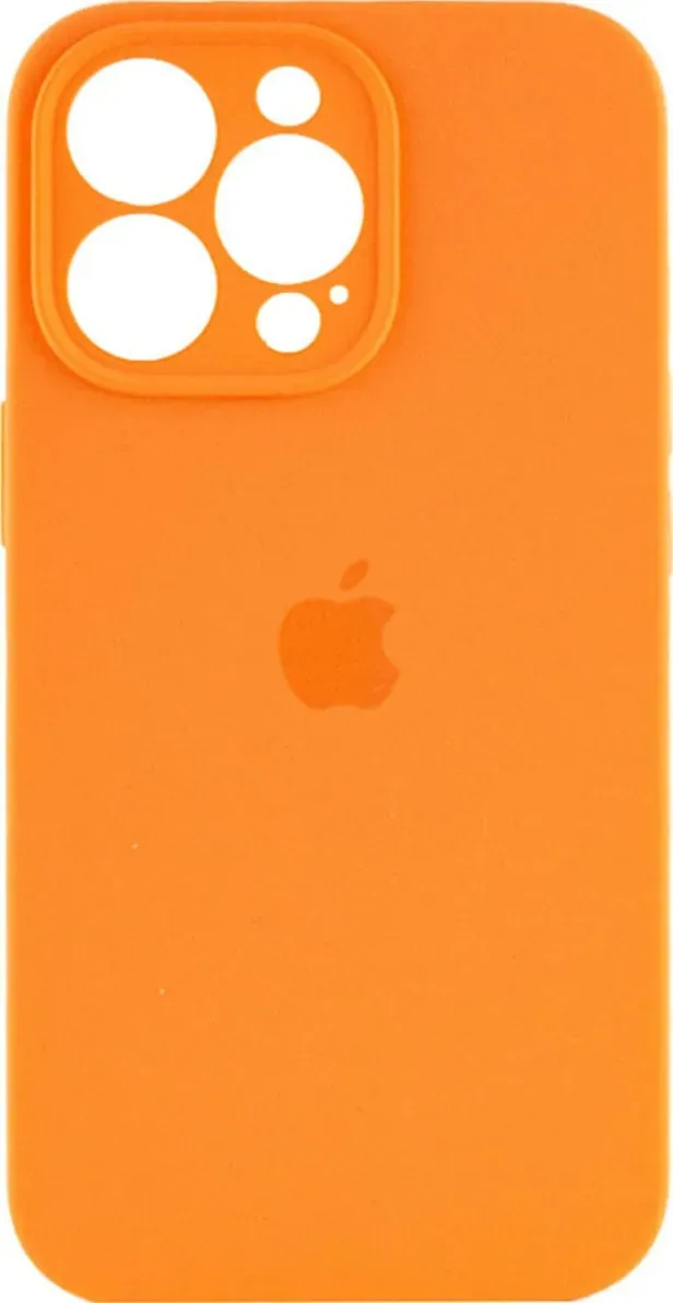 Чехол-накладка Silicone Full Case AA Camera Protect for Apple iPhone 15 Pro Max 52,Orange