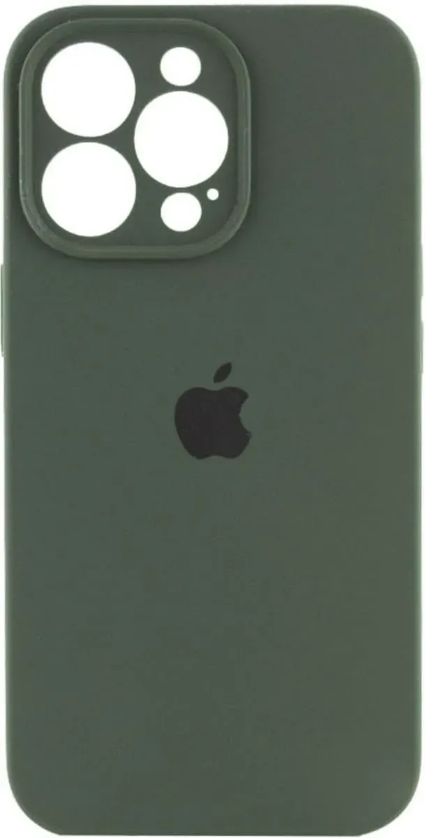 Чехол-накладка Silicone Full Case AA Camera Protect for Apple iPhone 15 Pro 40,Atrovirens