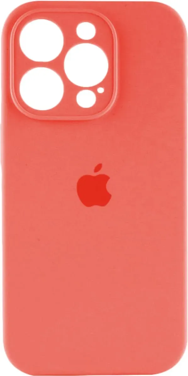 Чехол-накладка Silicone Full Case AA Camera Protect for Apple iPhone 15 Pro Max 18,Peach