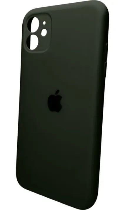 Чехол-накладка Silicone Full Case AA Camera Protect для Apple iPhone 11 Pro круглый 40,Atrovirens