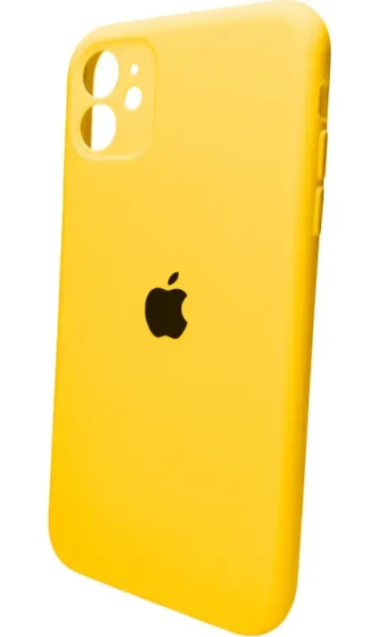 Чехол-накладка Silicone Full Case AA Camera Protect для Apple iPhone 11 Pro круглый 56,Sunny Yellow