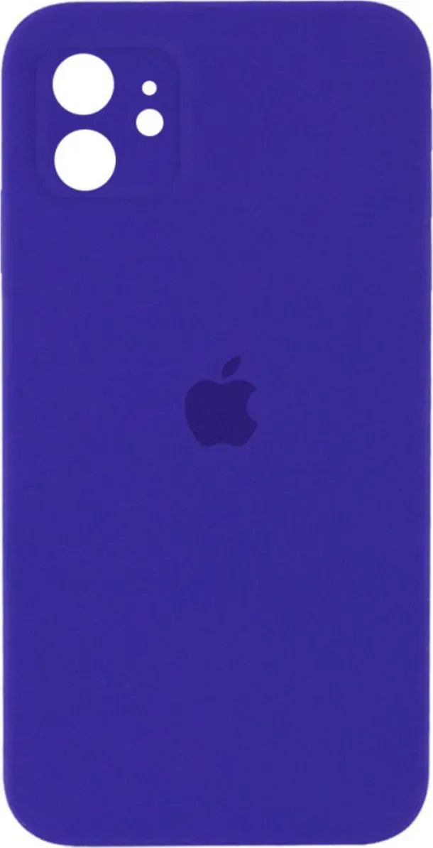 Чехол-накладка Silicone Full Case AA Camera Protect for Apple iPhone 12 22,Dark Purple