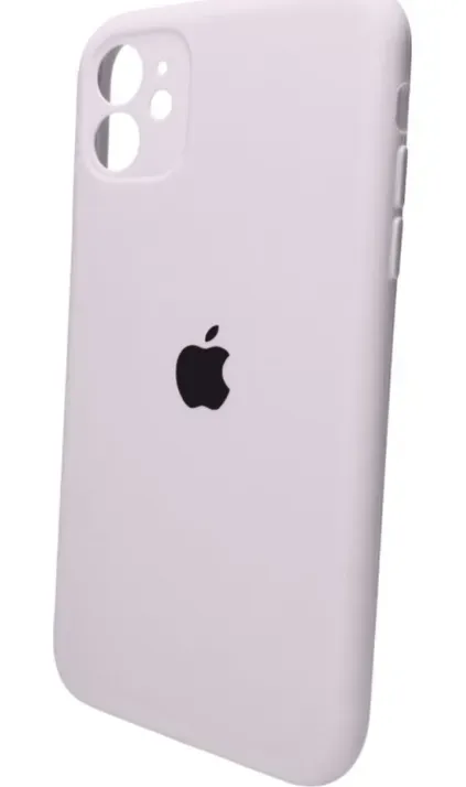 Чехол-накладка Silicone Full Case AA Camera Protect для Apple iPhone 11 Pro Max круглый 8,White