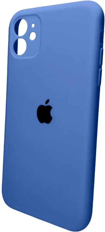 Чехол-накладка Silicone Full Case AA Camera Protect для Apple iPhone 11 круглый 3,Royal Blue