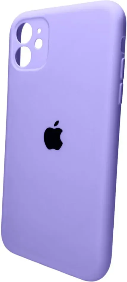 Чехол-накладка Silicone Full Case AA Camera Protect для Apple iPhone 11 круглый 26,Elegant Purple