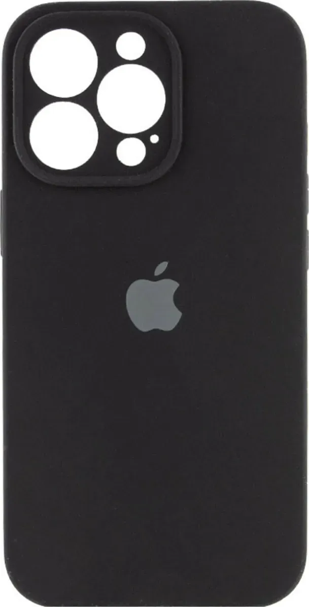 Чехол-накладка Silicone Full Case AA Camera Protect for Apple iPhone 15 Pro 14,Black