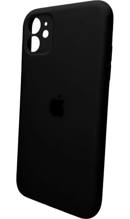 Чехол-накладка Silicone Full Case AA Camera Protect для Apple iPhone 11 Pro Max круглый 14,Black
