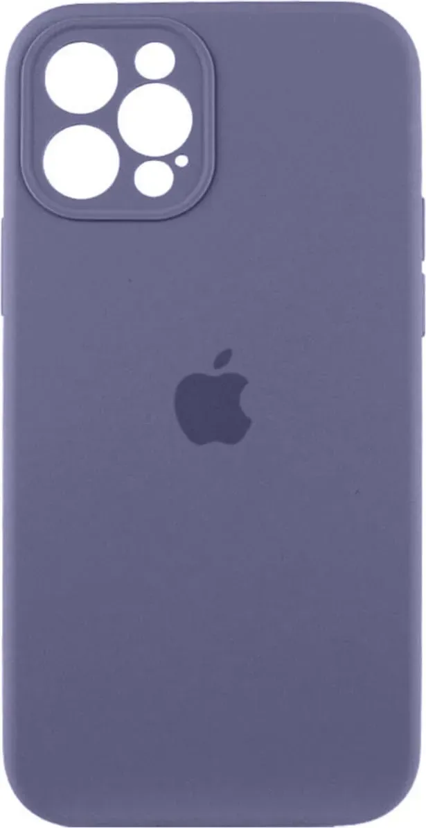 Чехол-накладка Silicone Full Case AA Camera Protect for Apple iPhone 12 Pro 28,Lavender Grey