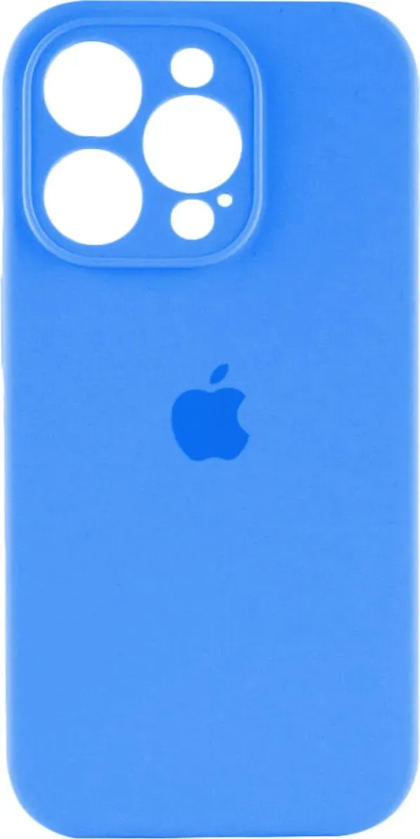 Чехол-накладка Silicone Full Case AA Camera Protect for Apple iPhone 14 Pro Max 38,Surf Blue