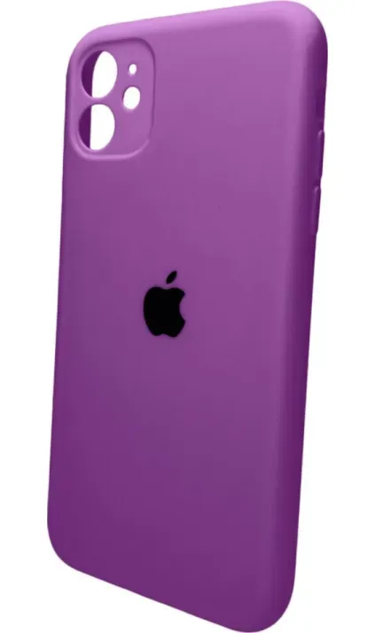 Чехол-накладка Silicone Full Case AA Camera Protect для Apple iPhone 11 Pro Max круглый 19,Purple