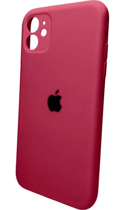 Чохол-накладка Silicone Full Case AA Camera Protect для Apple iPhone 11 Pro Max круглий 35,Maroon