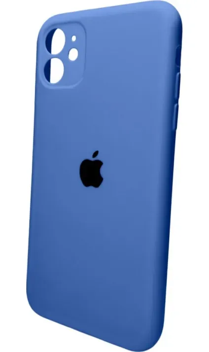 Чохол-накладка Silicone Full Case AA Camera Protect для Apple iPhone 11 Pro Max круглий 3, Royal Blue