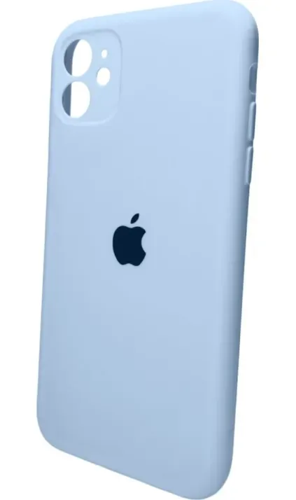 Чехол-накладка Silicone Full Case AA Camera Protect для Apple iPhone 11 Pro Max круглый 27,Mist Blue