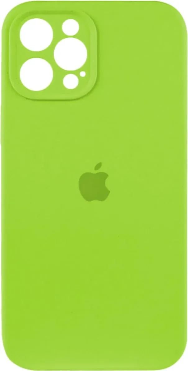 Чохол-накладка Silicone Full Case AA Camera Protect for Apple iPhone 12 Pro 24,Shiny Green
