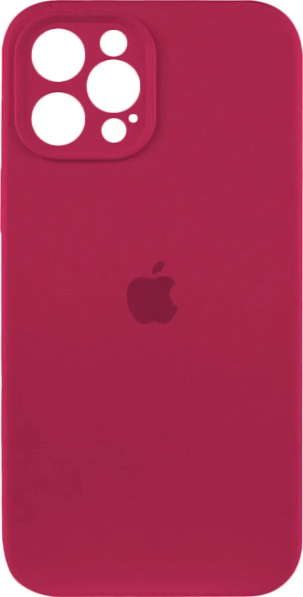 Чехол-накладка Silicone Full Case AA Camera Protect for Apple iPhone 12 Pro Max 35,Maroon