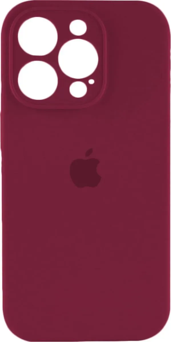 Чехол-накладка Silicone Full Case AA Camera Protect for Apple iPhone 15 Pro 47,Plum