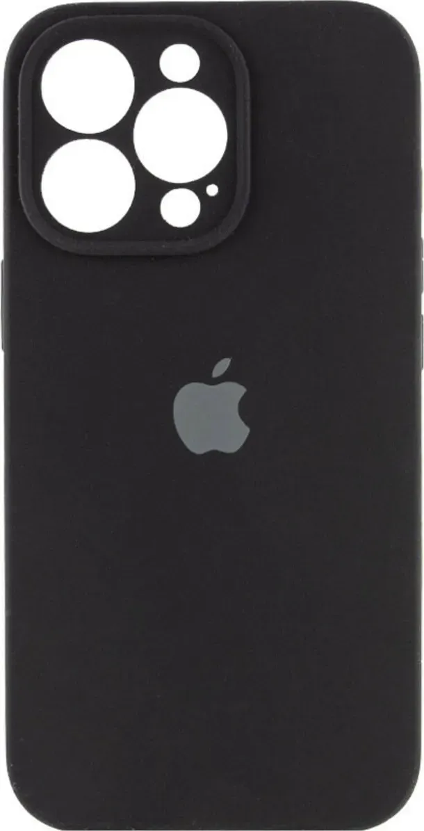 Чехол-накладка Silicone Full Case AA Camera Protect for Apple iPhone 15 Pro Max 14,Black