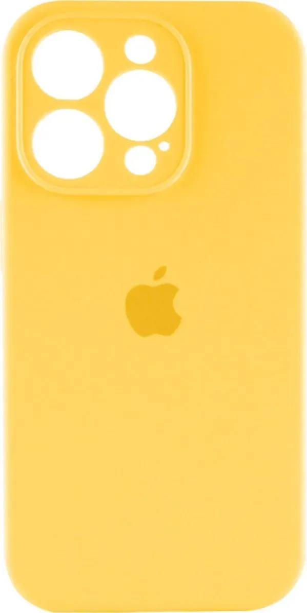 Чехол-накладка Silicone Full Case AA Camera Protect for Apple iPhone 14 Pro Max 56,Sunny Yellow