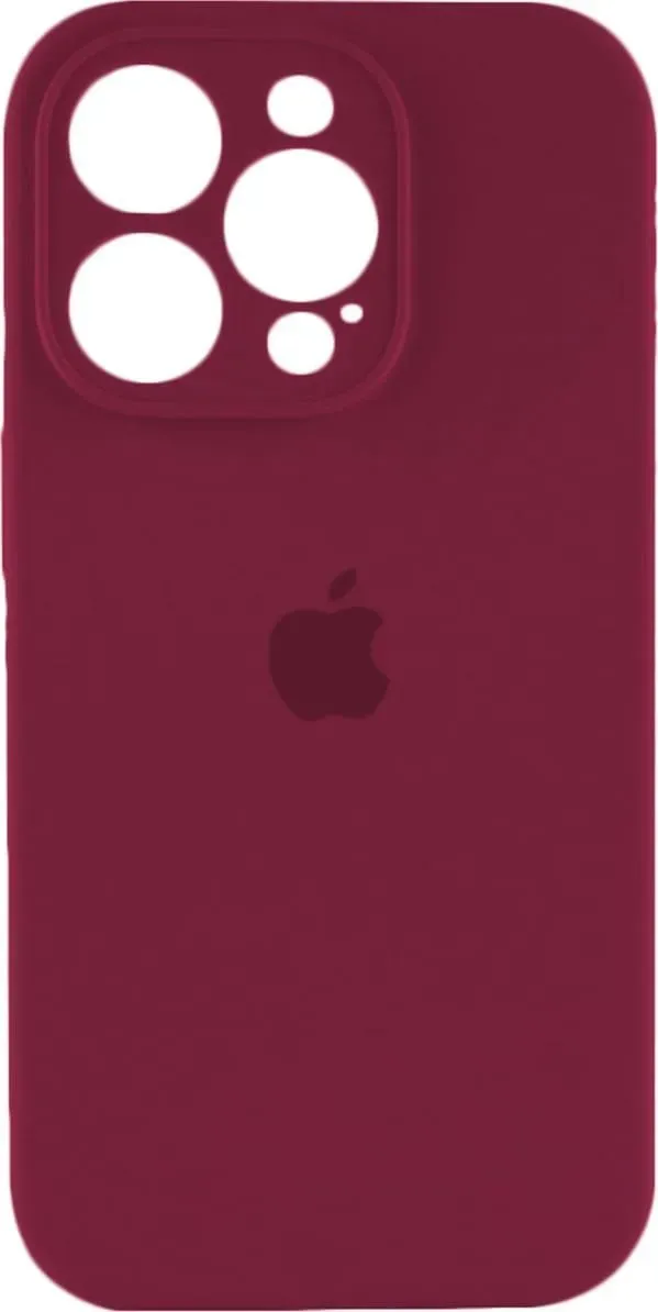 Чехол-накладка Silicone Full Case AA Camera Protect for Apple iPhone 15 Pro Max 47,Plum