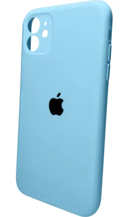 Чехол-накладка Silicone Full Case AA Camera Protect для Apple iPhone 11 Pro Max круглый 44,Light Blue