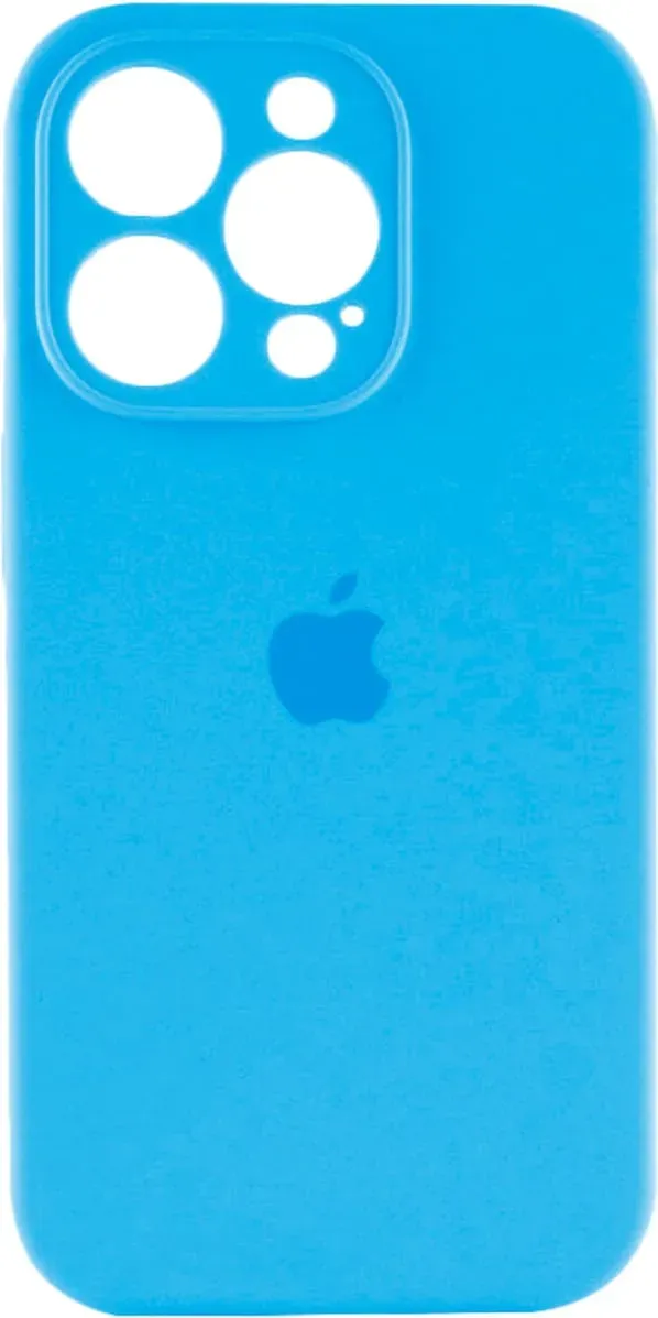 Чехол-накладка Silicone Full Case AA Camera Protect for Apple iPhone 14 Pro 44,Light Blue