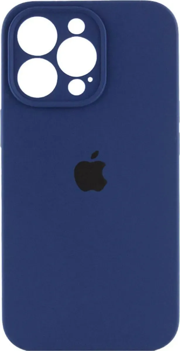 Чехол-накладка Silicone Full Case AA Camera Protect for Apple iPhone 15 Pro 7,Dark Blue