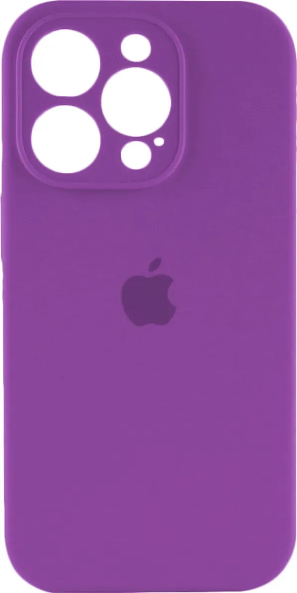 Чехол-накладка Silicone Full Case AA Camera Protect for Apple iPhone 15 Pro Max 19,Purple