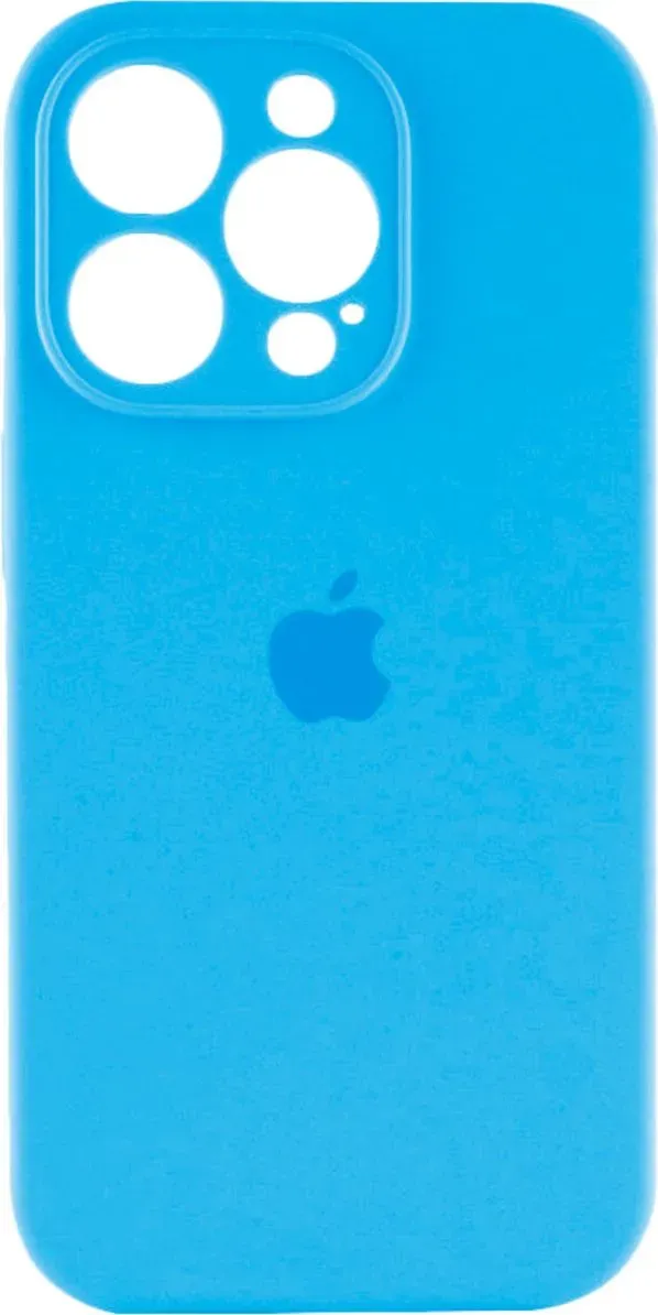 Чехол-накладка Silicone Full Case AA Camera Protect for Apple iPhone 14 Pro Max 44,Light Blue