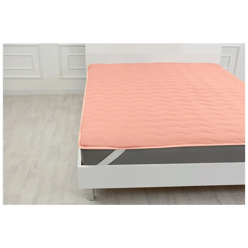 Наматрасник MirSon №1757 Eco Light Coral EcoSilk на резинке по углам 100x200 см (2200003711226)