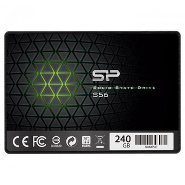 SSD накопичувач Silicon Power SSD 2,5" 240Gb Slim S56 SATA III (TLC) (SP240GBSS3S56B25)