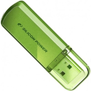 Флеш память USB Silicon Power 64GB USB Helios 101 Green (SP064GBUF2101V1N)