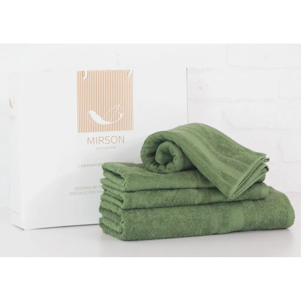 Полотенце MirSon набор банных №5079 Elite SoftNess Military 40х70, 50х90, 70х (2200003975710)