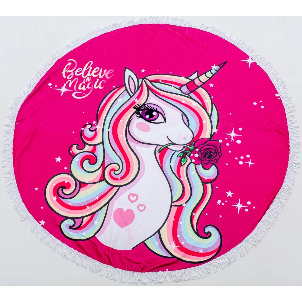 Полотенце MirSon пляжное №5064 Summer Time Unicornpony 150x150 см (2200003180909)