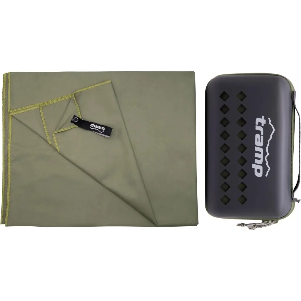 Рушник Tramp з мікрофібри в чохлі Pocket Towel 75х150 XL Army-green (UTRA-161-XL-army-green)