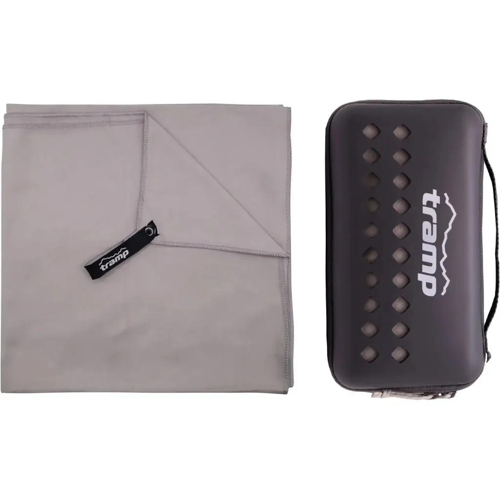 Полотенце Tramp из микрофибры в чехле Pocket Towel 75х150 XL Grey (UTRA-161-XL-grey)