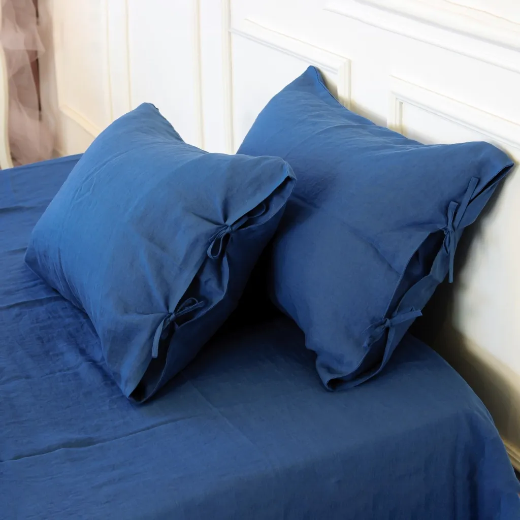  MirSon Лен Natural Linen 45х45 Bluebottle (2200005372029)