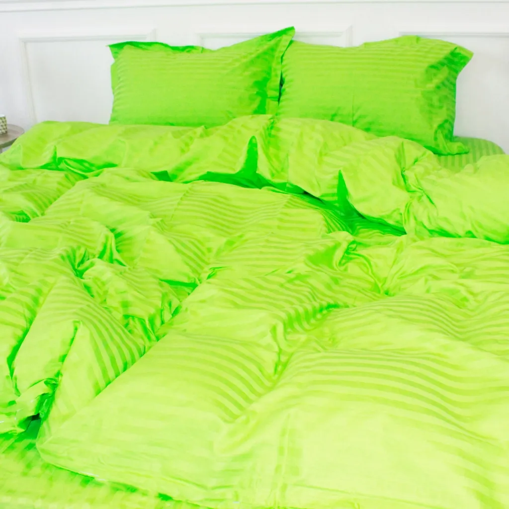 Підковдра MirSon Satin Stripe 30-0016 Light Green 200х220 см (2200005253823)