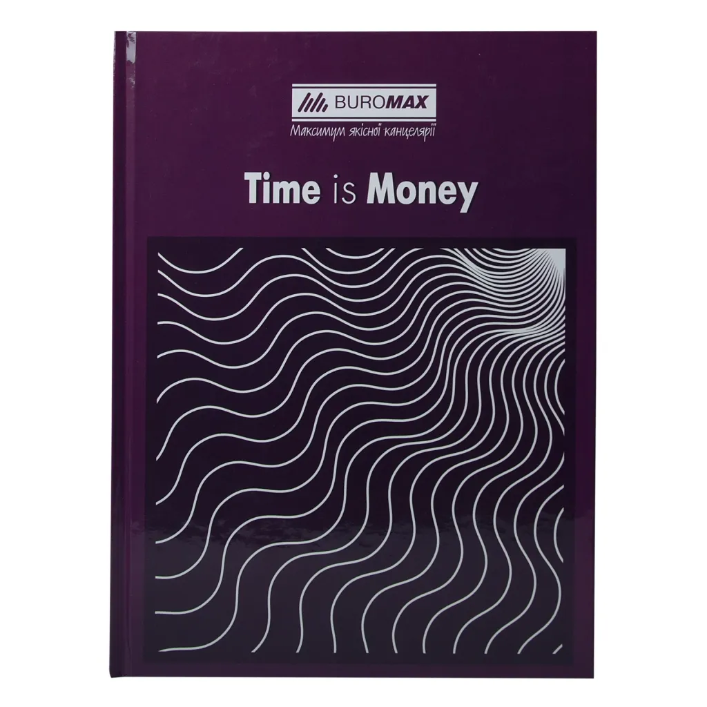 Канцелярская книга Buromax А4 TIME IS MONEY, 96 листов, клетка, фиолетовая (BM.2400-107)