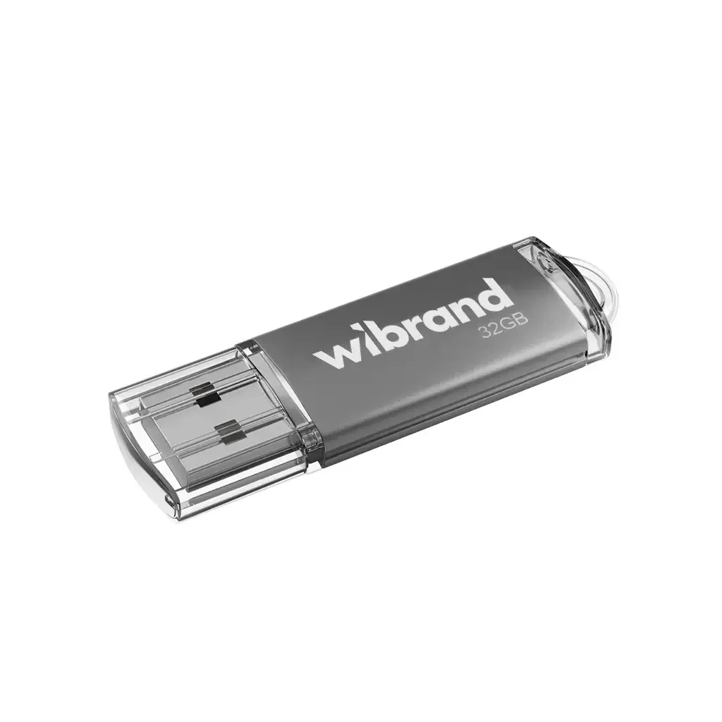 Флеш память USB Wibrand USB 2.0 Cougar 32Gb Silver (WI2.0/CU32P1S)